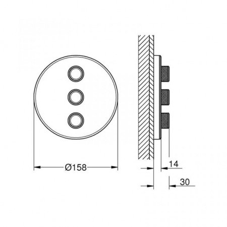 Переключатель для душа Grohe Grohtherm SmartControl 29152LS0 белая луна