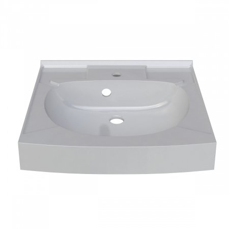 Раковина над стиральной машиной KOMPAKT 500х500 с кронштейнами и сливной системой Altasan