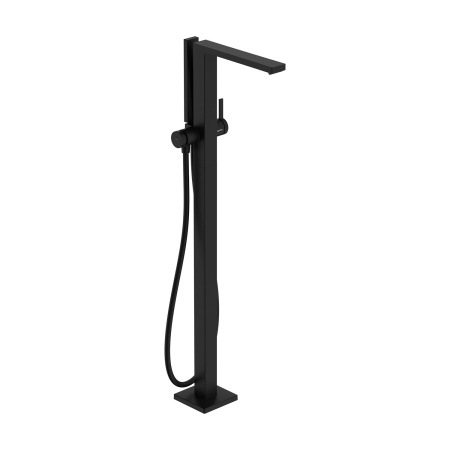Смеситель для ванны напольный Hansgrohe Tecturis E 73445670 черный матовый