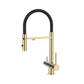 Смеситель для кухни IDDIS Ace ACEMGFFi05 золото матовое