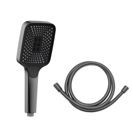 Душевой комплект Vincea VSFW-431T1RGM встраиваемый, термостатический, 3 режима, вороненая сталь