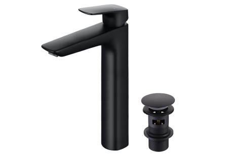 Смеситель для раковины Aquatek Вега AQ1005MB черный матовый