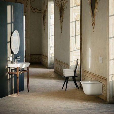 Унитаз подвесной безободковый Laufen New Classic 8.2085.1.400.000.1 без сиденья, с покрытием Clean Coat