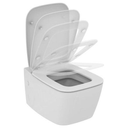 Крышка-сиденье Ideal Standard Ventuno T663801 с микролифтом, петли хром