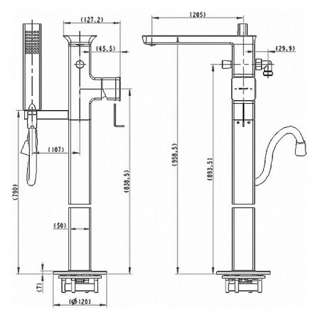 Смеситель для раковины Bravat Phillis P69183C-ENG хром