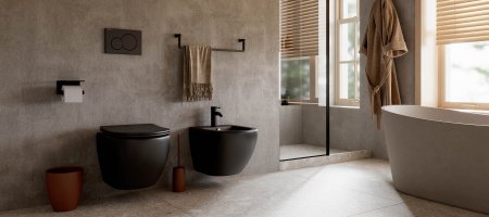 Унитаз подвесной Ceramica Nova Metropol CN4002MB черный матовый