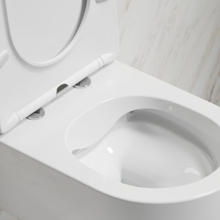 Унитаз подвесной безободковый Ceramica Nova Modena Rimless CN6063 белый