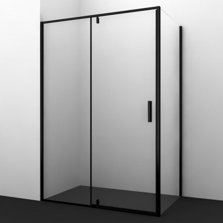 Душевой угол WasserKraft Elbe 74P06 120x80x200, профиль черный, стекло прозрачное