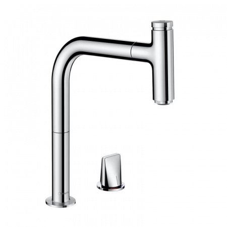 Смеситель для кухни Hansgrohe Metris Select M71 73804000 хром