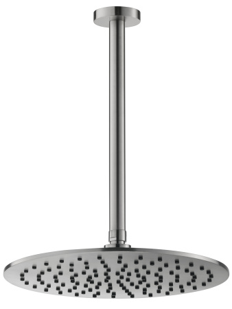 Потолочный (кронштейн 25см) верхний душ 30см Benesque Lumiere 22010802 никель брашированный