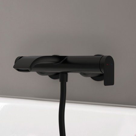 Смеситель для ванны Hansgrohe Vivenis 75420670 черный матовый