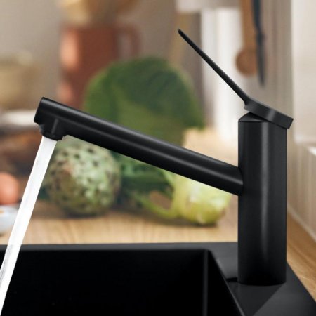 Смеситель для кухни Hansgrohe Zesis M35 74802670 черный матовый