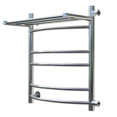 Полотенцесушитель водяной Тругор Приоритет серия 3 60х50 хром, с полкой, подключение правое