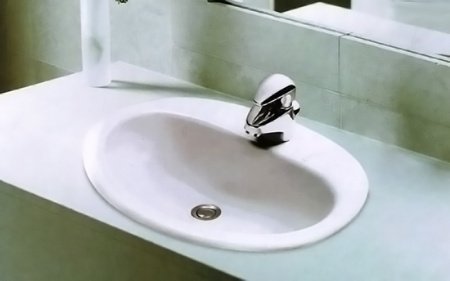 Раковина Jacob Delafon Ovale Dessus 50 E1358-00 Белая