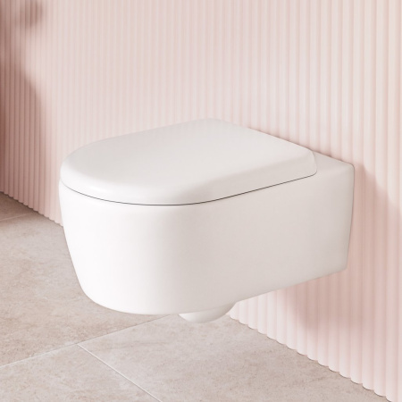 Унитаз подвесной безободковый Villeroy & Boch Skyla 5656CL01 белый с сиденьем микролифт