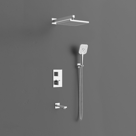 Встраиваемая душевая система с термостатом Vincea Next VSFW-1N3TCH хром