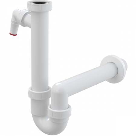 Сифон для кухонной мойки Alcaplast A81-DN40 белый