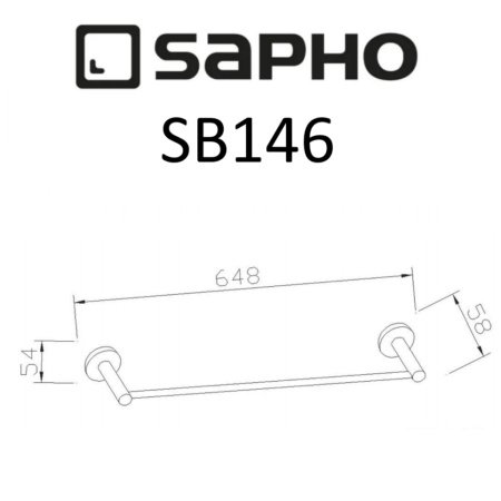 Полотенцедержатель Sapho SAMBA SB146 хром