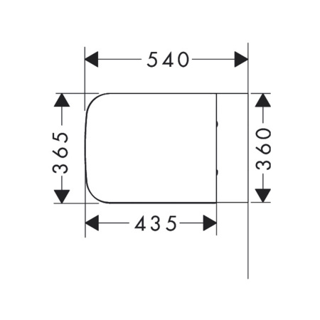 Унитаз подвесной безободковый Hansgrohe CreekTide Q 60203450 белый, с сиденьем без микролифта