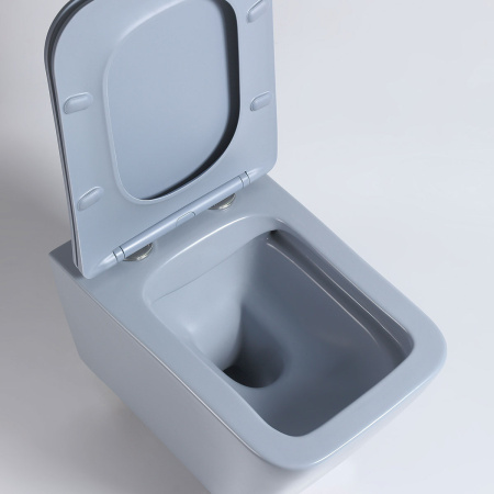 Унитаз подвесной безободковый Vincea Q-Line VT1-12MO океан матовый, с сиденьем микролифт