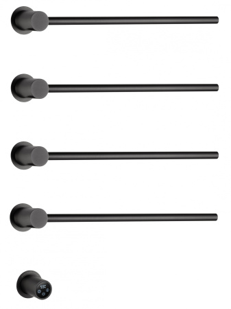 Полотенцесушитель электрический встраиваемый WONZON & WOGHAND HAMBURG, Темный графит (WW-AL314-GM)