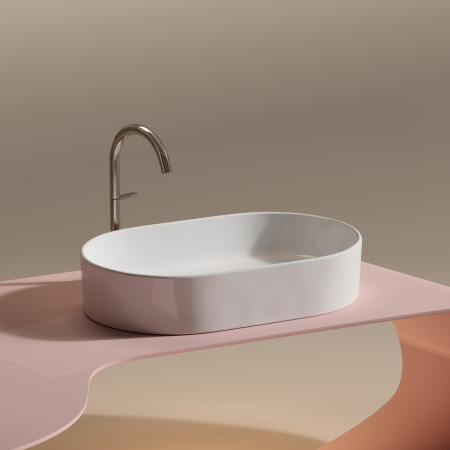 Раковина накладная 60см Ceramica Nova Element CN6048 белый