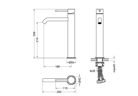 Смеситель для раковины Aquatek Европа AQ1304CR хром