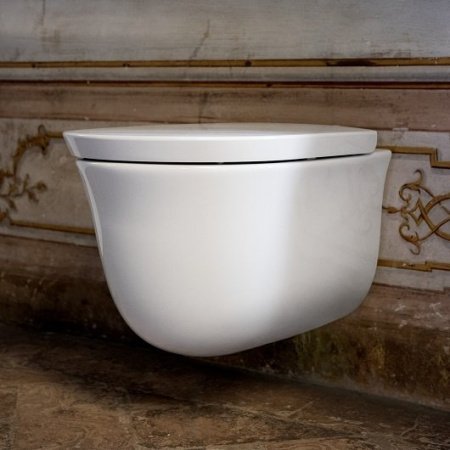 Унитаз подвесной безободковый Laufen New Classic 8.2085.1.400.000.1 без сиденья, с покрытием Clean Coat