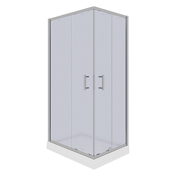 Душевой угол Parly 80x100x185 профиль хром, стекло тонированное