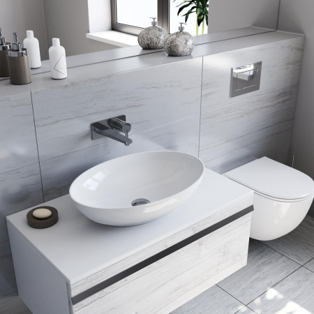 Раковина накладная 62см Point Сатурн PN43901 белый