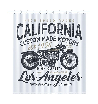 Шторка для ванной Fixsen California FX-2500, без колец