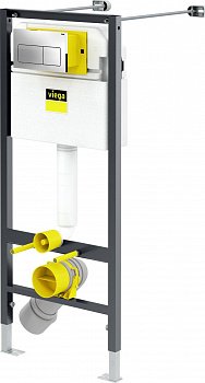 Готовое решение для подвесных унитазов Viega Prevista Dry 792848 хром глянцевый