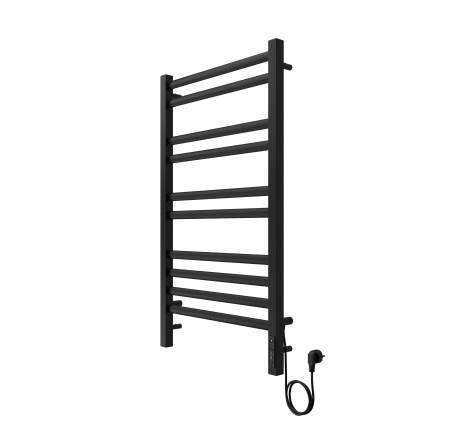 Полотенцесушитель элекрический Aquatek Поларис 90х50 черный матовый