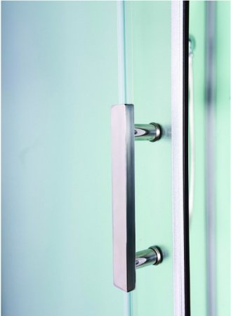 Душевая кабина Esbano ESKB108CKR 100x80x210см, профиль хром матовый, стекло рифленое