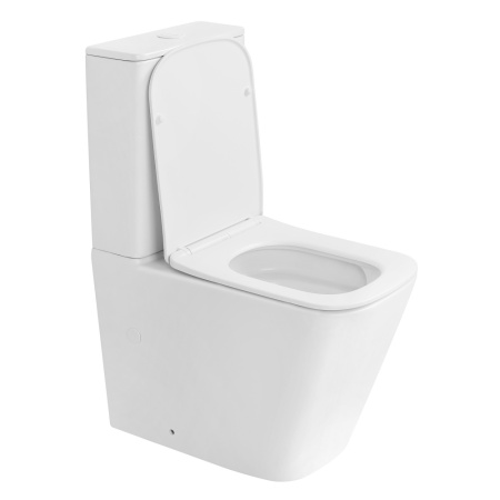 Унитаз ABBER Rechteck AC1210MW компакт белый матовый, безободковый