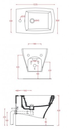 Биде подвесное ArtCeram Jazz JZB001 белый матовый
