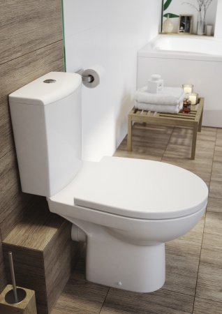 Унитаз напольный Cersanit NATURE S-KO-NTR011-3/5-COn-DL-w белый, с сиденьем микролифт