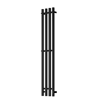 Полотенцесушитель электрический Point Деметра PN12832B П3 210x1200, диммер справа, черный