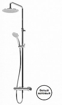 Душевая стойка Cezares LEAF-CDA-30-BIO белый матовый