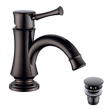 Смеситель для раковины Lemark Peretto LM6306RB черный кофе