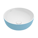 Раковина накладная 43см Villeroy & Boch Artis 417943BCW1 голубой Раковина накладная 43см Villeroy & Boch Artis 417943BCW1 голубой