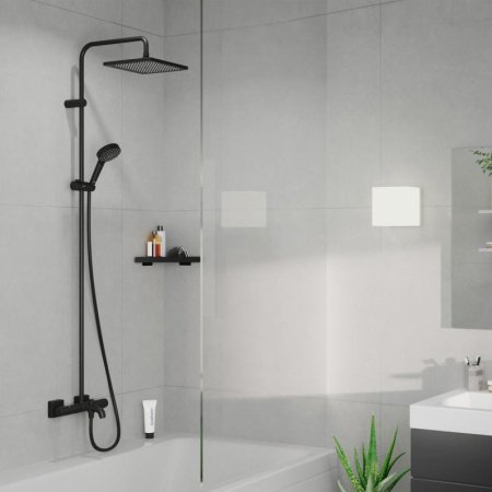 Душевая стойка Hansgrohe Vernis Shape 26900670 черный матовый