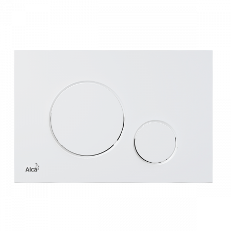 Кнопка смыва AlcaPlast THIN M676 белый матовый