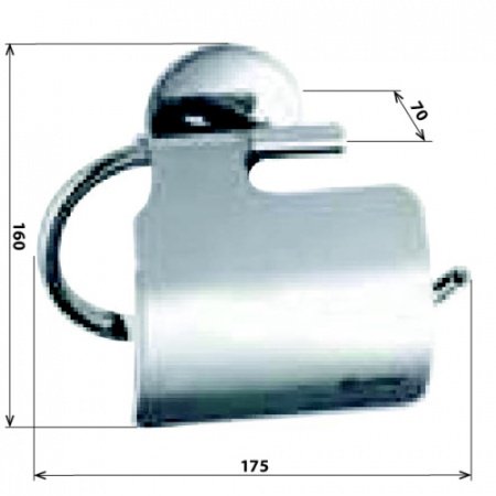 Держатель для туалетной бумаги Bemeta Alfa 102412012 Хром