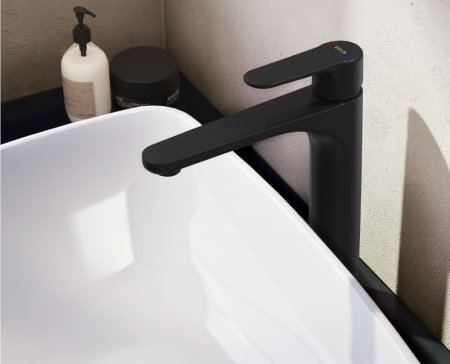 Смеситель для раковины Vitra Root Round A4270736EXP черный матовый