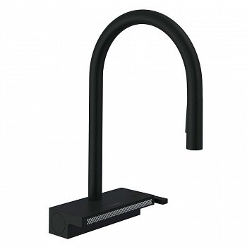 Смеситель для кухни Hansgrohe Aquno Select M81 73831670 черный матовый