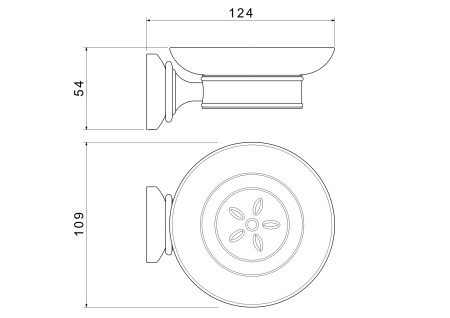 Мыльница Aquatek Классик AQ4503PG золото