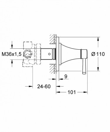 Переключатель для душа Grohe Grandera 19942000 хром