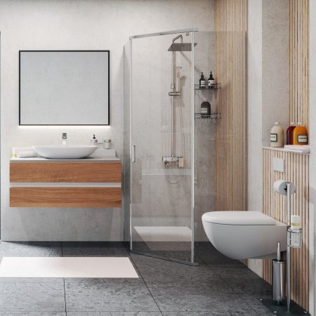Душевой угол WasserKraft Leine 35P38 100x100x200, профиль хром, стекло прозрачное