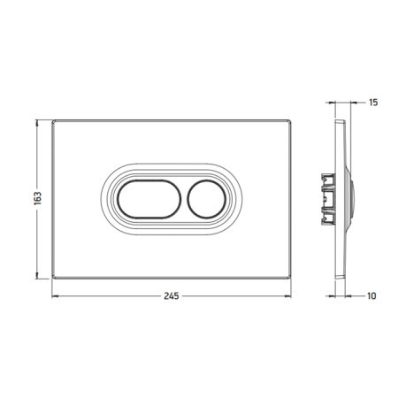 Кнопка смыва для унитаза ArtCeram Atelier 702.000.05 белый